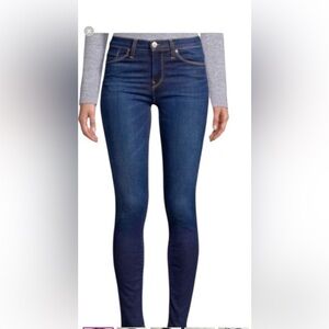 Hudson Jeans Women Skinny Dark Indigo Stretch Denim